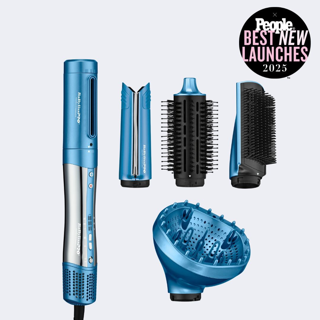 BaByliss PRO 自動巻き取りカールヘアアイロン ブルー Prima3000 Curling & Flat Iron | 1 1/4 Inch | BaBylissPRO